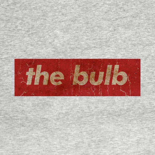 THE BULB - SIMPLE RED VINTAGE by GLOBALARTWORD